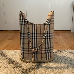 Burberry Nova Check Bucket Bag